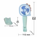 Ventilator, cu acumulator, Naimeed D5828, USB, Albastru, 112x212x43mm Ventilator, cu acumulator, Naimeed D5828, USB, Albastru, 112x212x43mm