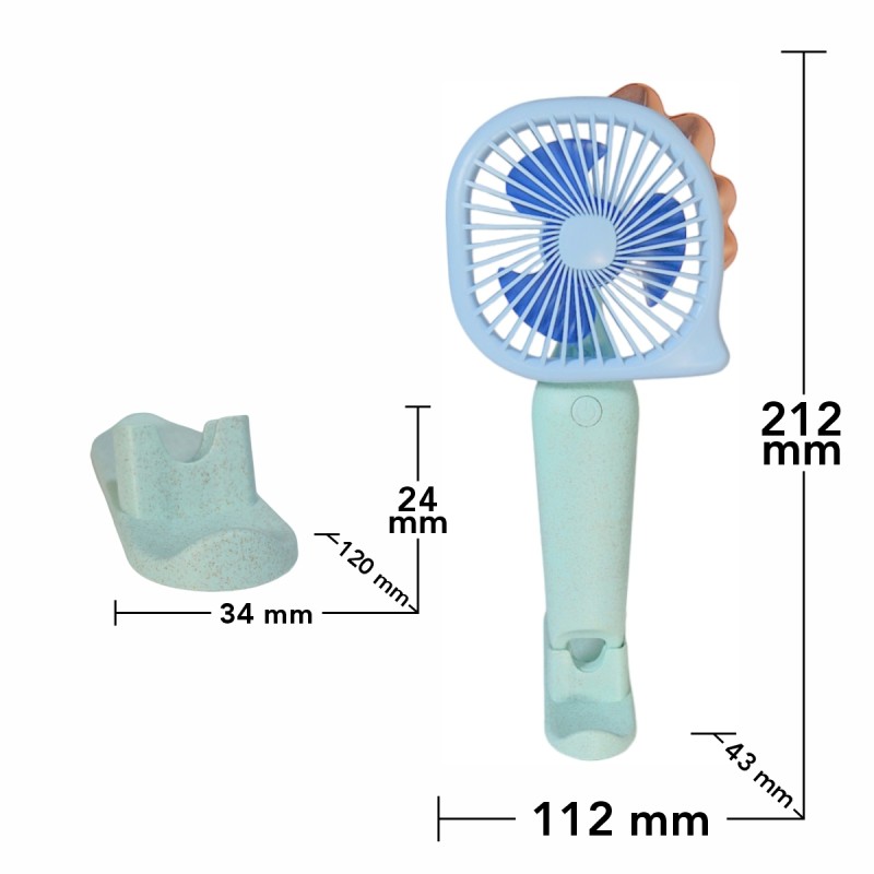 Ventilator, cu acumulator, Naimeed D5828, USB, Albastru, 112x212x43mm Ventilator, cu acumulator, Naimeed D5828, USB, Albastru, 112x212x43mm