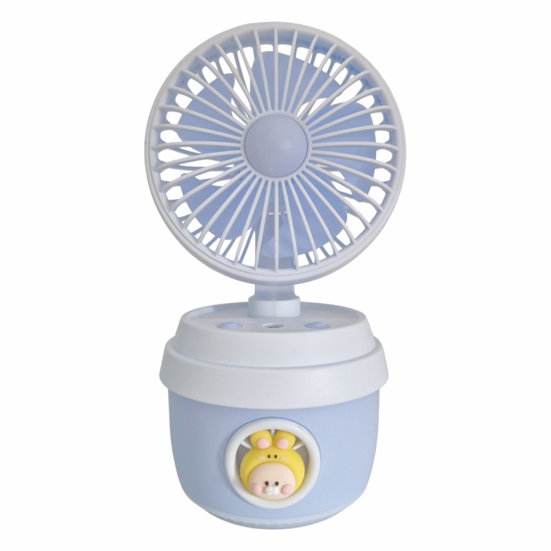 Ventilator si Umidificator, cu acumulator, Naimeed D5833, USB, Albastru, 110x210x105mm Ventilator si Umidificator, cu acumulator, Naimeed D5833, USB, Albastru, 110x210x105mm