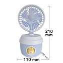 Ventilator si Umidificator, cu acumulator, Naimeed D5833, USB, Albastru, 110x210x105mm Ventilator si Umidificator, cu acumulator, Naimeed D5833, USB, Albastru, 110x210x105mm