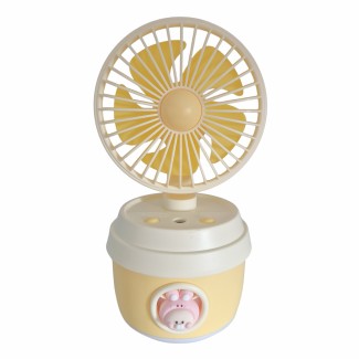 Ventilator si Umidificator, cu acumulator, Naimeed D5835, USB, Galben, 110x210x105mm Ventilator si Umidificator, cu acumulator, Naimeed D5835, USB, Galben, 110x210x105mm