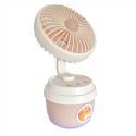 Ventilator si Umidificator, cu acumulator, Naimeed D5836, USB, Portocaliu, 110x210x105mm Ventilator si Umidificator, cu acumulator, Naimeed D5836, USB, Portocaliu, 110x210x105mm