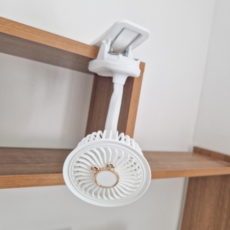 Ventilator, cu acumulator, Naimeed D5862, USB, Alb, 105x240x90mm Ventilator, cu acumulator, Naimeed D5862, USB, Alb, 105x240x90mm