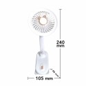 Ventilator, cu acumulator, Naimeed D5862, USB, Alb, 105x240x90mm Ventilator, cu acumulator, Naimeed D5862, USB, Alb, 105x240x90mm