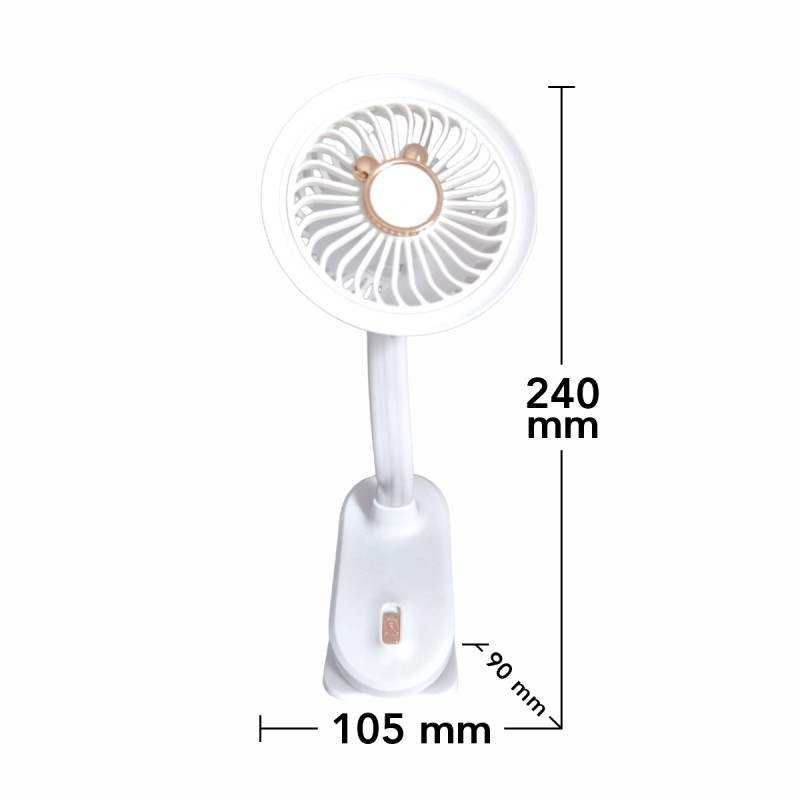 Ventilator, cu acumulator, Naimeed D5862, USB, Alb, 105x240x90mm Ventilator, cu acumulator, Naimeed D5862, USB, Alb, 105x240x90mm