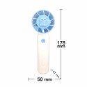 Ventilator, cu acumulator, Naimeed D5874, USB, Alb, 50x178x47mm Ventilator, cu acumulator, Naimeed D5874, USB, Alb, 50x178x47mm