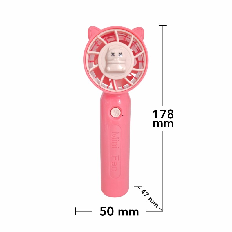 Ventilator, cu acumulator, Naimeed D5875, USB, Roz, 50x178x47mm Ventilator, cu acumulator, Naimeed D5875, USB, Roz, 50x178x47mm