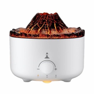 Umidificator cu aromaterapie, Naimeed D6032, vulcan, Alb, 153x140x153mm