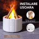 Umidificator cu aromaterapie, Naimeed D6033, Foc de Tabara, Alb, 148x200x148mm Umidificator cu aromaterapie, Naimeed D6033, Foc de Tabara, Alb, 148x200x148mm