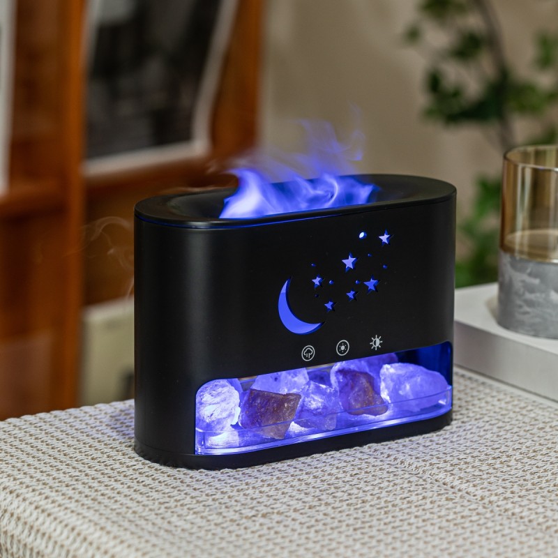 Umidificator cu aromaterapie, Naimeed D6040, Negru, 190x129x80mm Umidificator cu aromaterapie, Naimeed D6040, Negru, 190x129x80mm