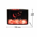 Umidificator cu aromaterapie, Naimeed D6040, Negru, 190x129x80mm Umidificator cu aromaterapie, Naimeed D6040, Negru, 190x129x80mm