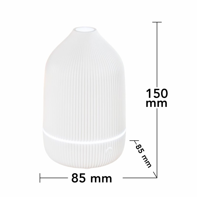 Umidificator cu aromaterapie, Naimeed D6044, Alb, 85x150x85mm Umidificator cu aromaterapie, Naimeed D6044, Alb, 85x150x85mm