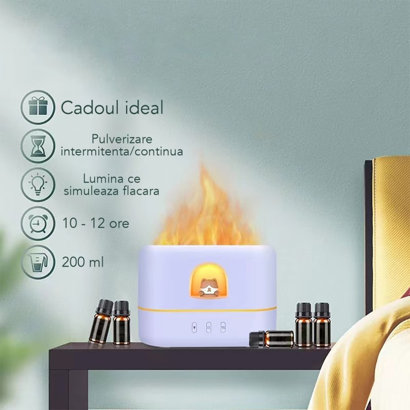Umidificator cu aromaterapie pentru camera copiilor, Naimeed D6047, Lila, 170x120x92mm Umidificator cu aromaterapie pentru camera copiilor, Naimeed D6047, Lila, 170x120x92mm