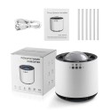 Umidificator cu aromaterapie, Naimeed D6050, Alb, 128x137x128mm Umidificator cu aromaterapie, Naimeed D6050, Alb, 128x137x128mm