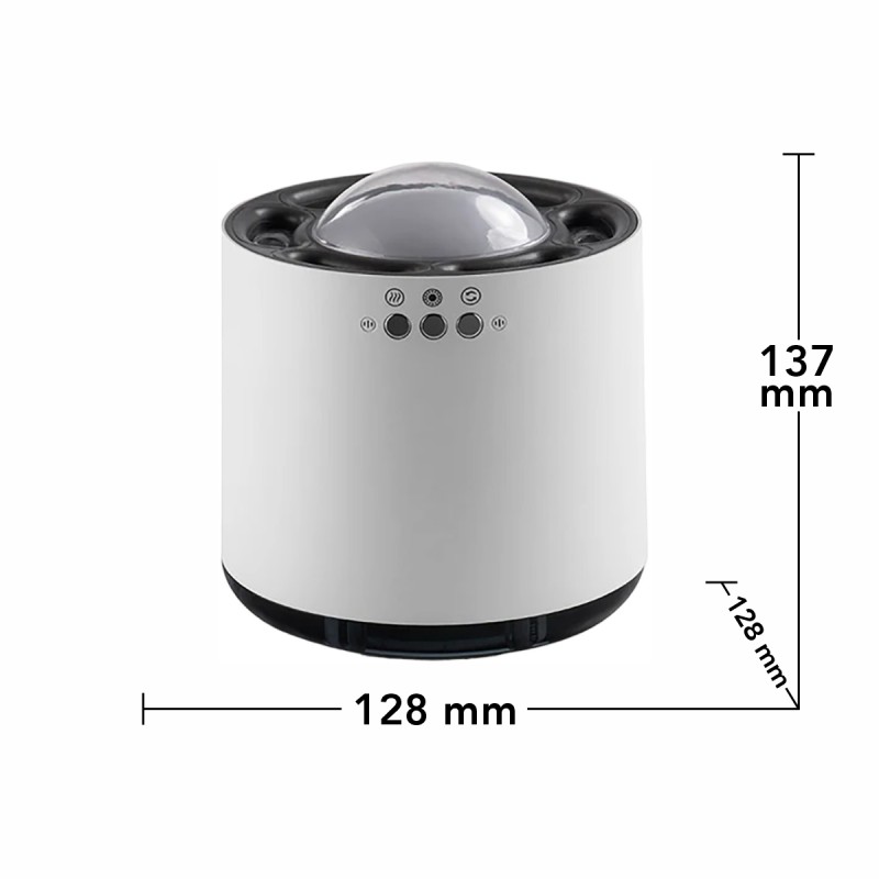 Umidificator cu aromaterapie, Naimeed D6050, Alb, 128x137x128mm Umidificator cu aromaterapie, Naimeed D6050, Alb, 128x137x128mm