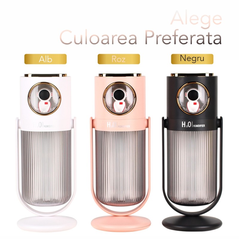 Umidificator cu aromaterapie pentru camera copiilor, Naimeed D6068, Negru, 90x230x75mm Umidificator cu aromaterapie pentru camera copiilor, Naimeed D6068, Negru, 90x230x75mm