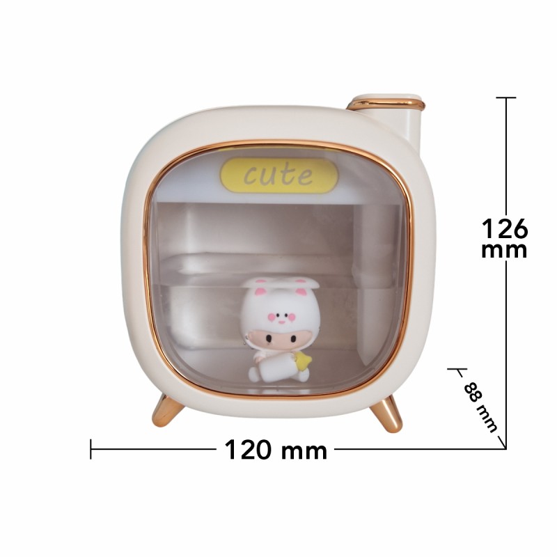 Umidificator cu aromaterapie pentru copii, Naimeed D6069, Crem, 120x126x88mm Umidificator cu aromaterapie pentru copii, Naimeed D6069, Crem, 120x126x88mm