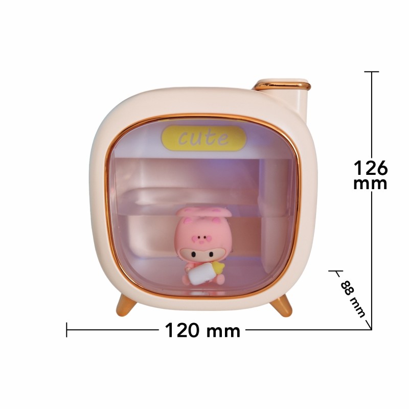 Umidificator cu aromaterapie pentru copii, Naimeed D6069, Roz, 120x126x88mm Umidificator cu aromaterapie pentru copii, Naimeed D6069, Roz, 120x126x88mm
