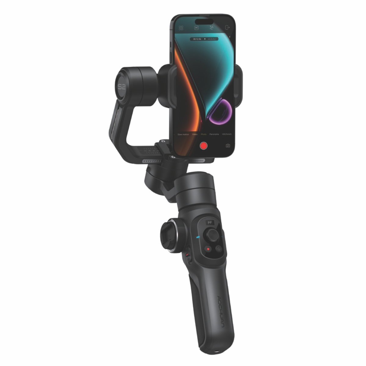 Gimbal Aochuan SMART S2, D6733, cu 3 axe, aplicatie dedicata