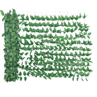 Plasa gard, frunze artificiale, Naimeed D5959, paravan pentru balcon, terasa si gard, Verde, 1000x3000mm