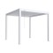 Pergola bioclimatica, iluminare LED, aluminiu, Naimeed D6791, 300x300x250cm, Alb