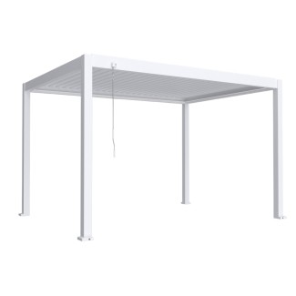 Pergola bioclimatica, iluminare LED, aluminiu, Naimeed D6796, 400x300x250cm, Alb Pergola bioclimatica, iluminare LED, aluminiu, Naimeed D6796, 400x300x250cm, Alb