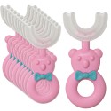 Set 10 Periute de Dinti Naimeed D4367-Roz, Circulare U-shape, pentru Copii 2-6 ani Set 10 Periute de Dinti Naimeed D4367-Roz, Circulare U-shape, pentru Copii 2-6 ani
