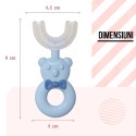 Periuta de Dinti Circulara U-shape, pentru Copii 6-12 ani, Naimeed D4368, Albastru Periuta de Dinti Circulara U-shape, pentru Copii 6-12 ani, Naimeed D4368, Albastru