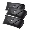 Set 3 bucati Toc / Etui pentru ochelari, Naimeed D3376, Negru