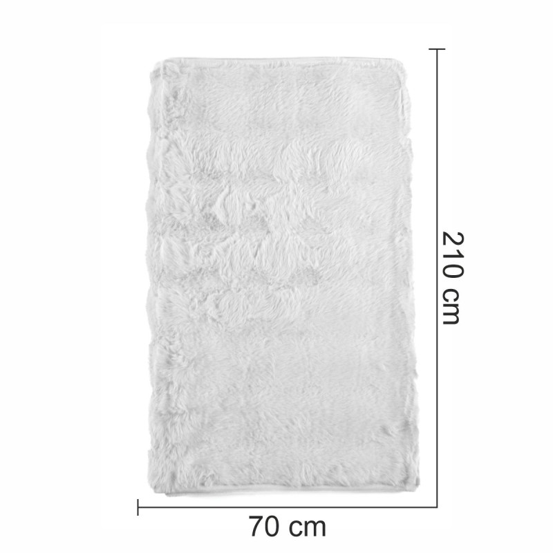 Cuvertura Canapea, Naimeed D4875M, 70x210cm, poliester, pufoasa, Alb Cuvertura Canapea, Naimeed D4875M, 70x210cm, poliester, pufoasa, Alb