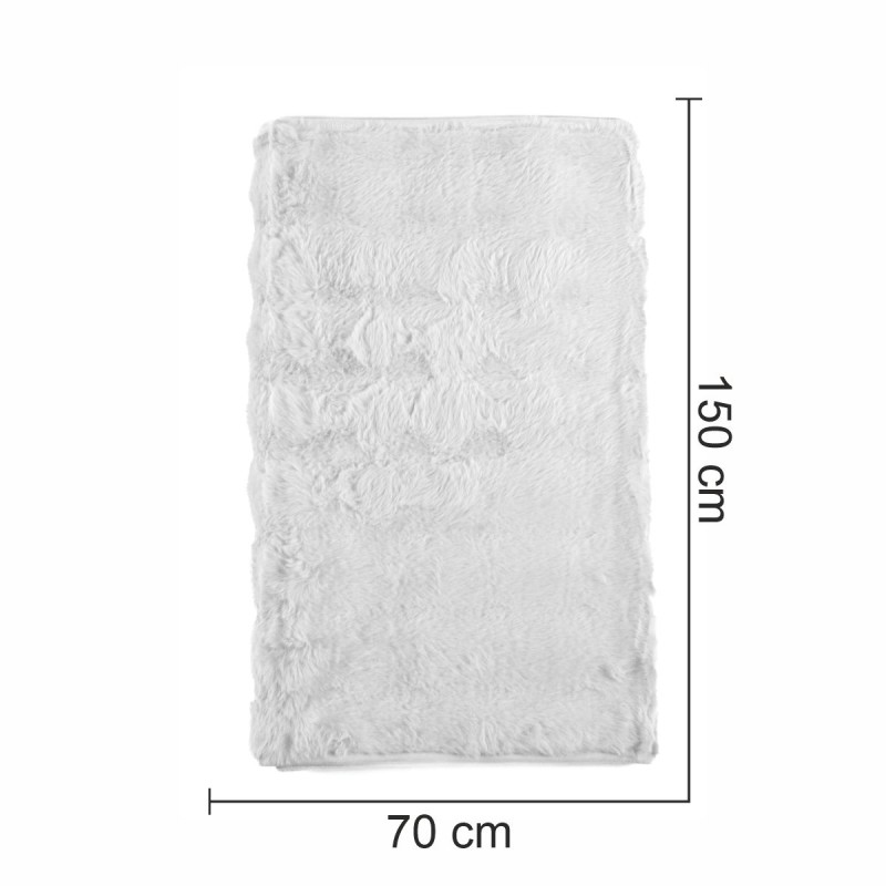 Cuvertura Canapea, Naimeed D4875S, 70x150cm, poliester, pufoasa, Alb Cuvertura Canapea, Naimeed D4875S, 70x150cm, poliester, pufoasa, Alb