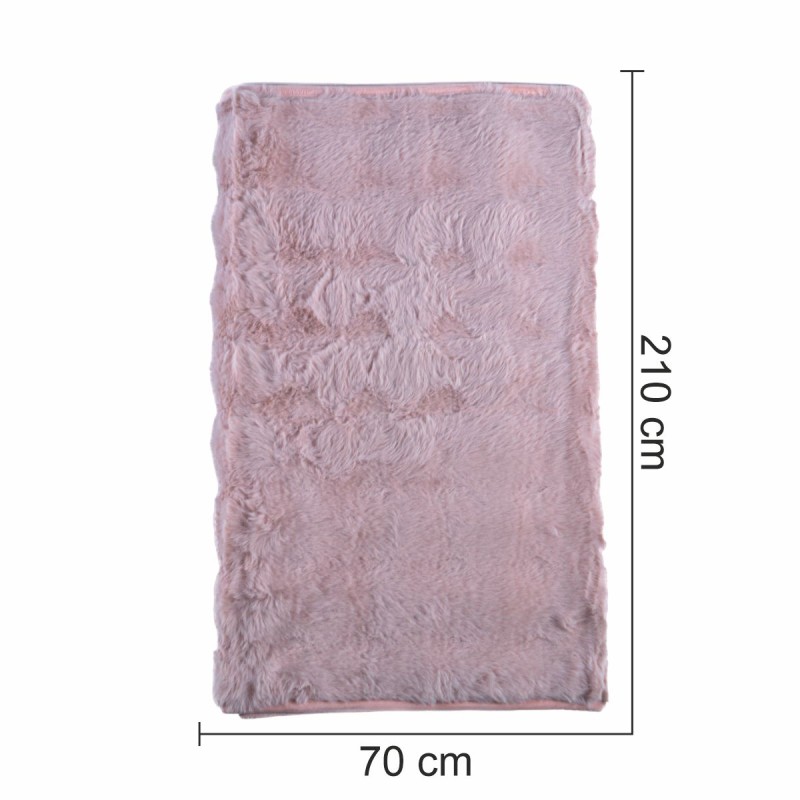 Cuvertura Canapea, Naimeed D4878M, 70x210cm, poliester, pufoasa, Roz Cuvertura Canapea, Naimeed D4878M, 70x210cm, poliester, pufoasa, Roz