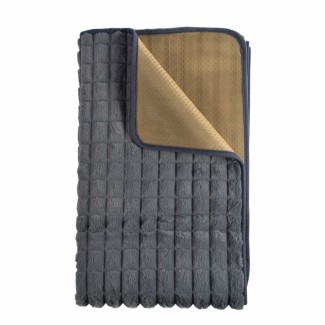 Cuvertura Canapea, Naimeed D4880L, 70x240cm, poliester, pufoasa, matlasata, Gri Inchis Cuvertura Canapea, Naimeed D4880L, 70x240cm, poliester, pufoasa, matlasata, Gri Inchis