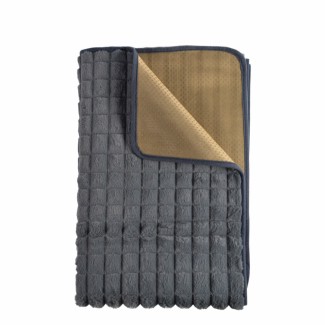 Cuvertura Canapea, Naimeed D4880M, 70x210cm, poliester, pufoasa, matlasata, Gri Inchis Cuvertura Canapea, Naimeed D4880M, 70x210cm, poliester, pufoasa, matlasata, Gri Inchis