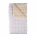 Cuvertura Canapea, Naimeed D4884L, 70x240cm, poliester, pufoasa, matlasata, Alb