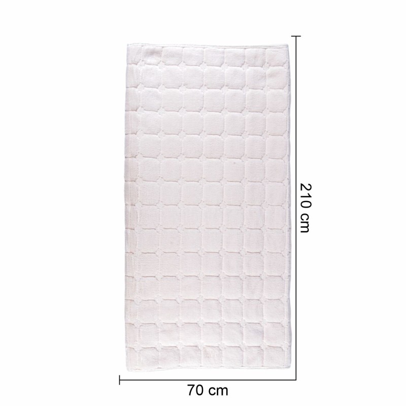 Cuvertura Canapea, Naimeed D4884M, 70x210cm, poliester, pufoasa, matlasata, Alb