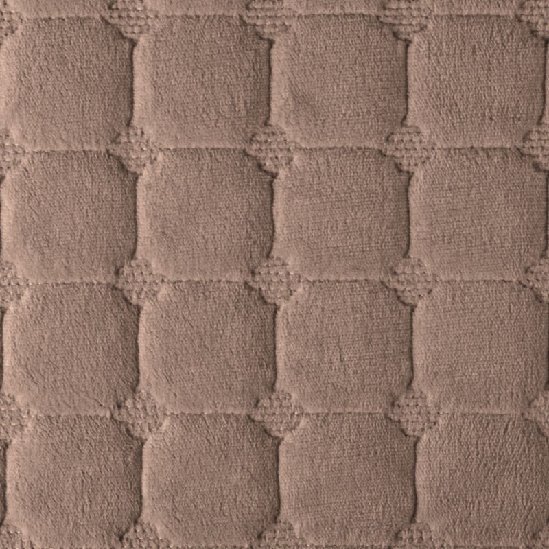 Cuvertura Canapea, Naimeed D4885L, 70x240cm, poliester, pufoasa, matlasata, Maro Inchis