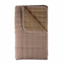 Cuvertura Canapea, Naimeed D4885L, 70x240cm, poliester, pufoasa, matlasata, Maro Inchis
