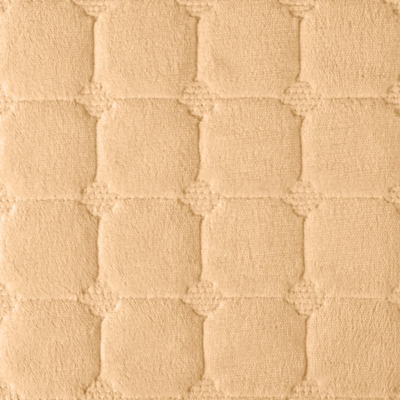 Cuvertura Canapea, Naimeed D4887L, 70x240cm, poliester, pufoasa, matlasata, Maro Deschis