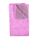 Cuvertura Canapea, Naimeed D4889L, 70x240cm, poliester, pufoasa, matlasata, Roz