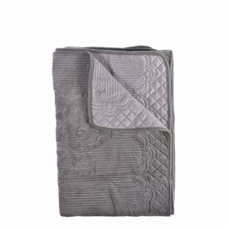 Cuvertura Canapea, Naimeed D4890S, 70x150cm, poliester, pufoasa, matlasata, Gri