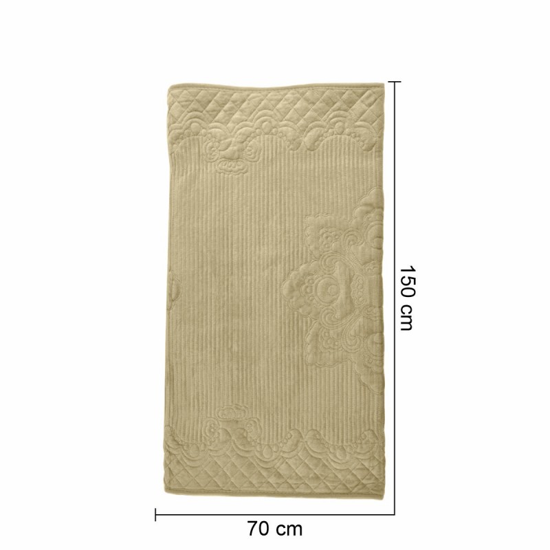 Cuvertura Canapea, Naimeed D4892S, 70x150cm, poliester, pufoasa, matlasata, Crem