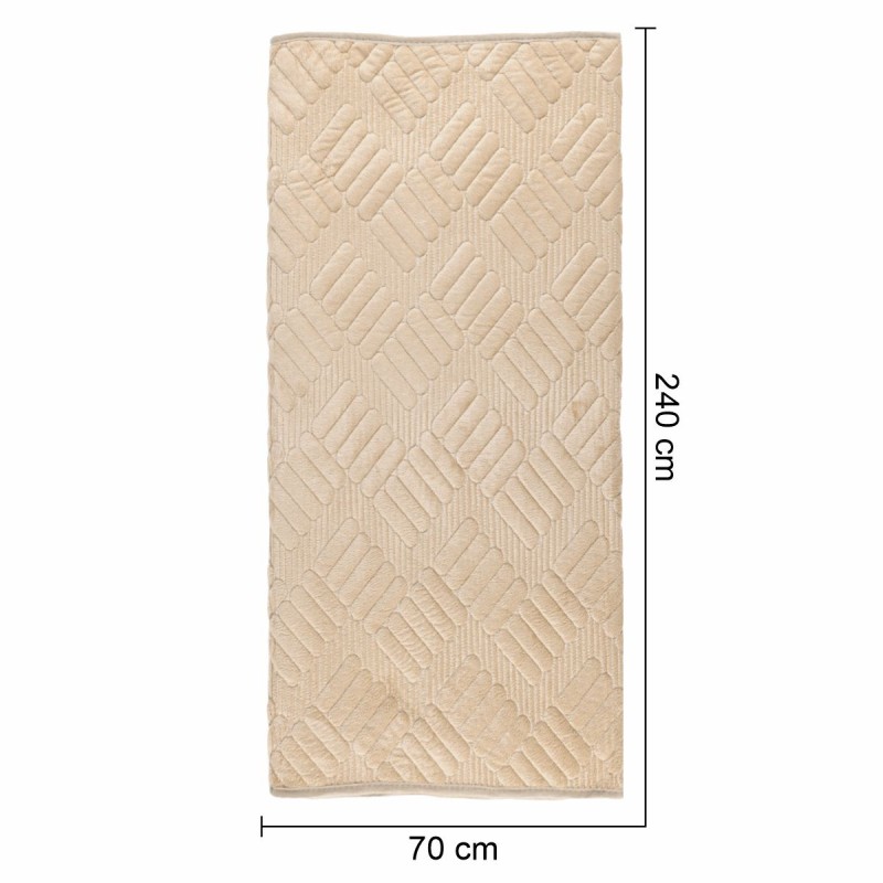 Cuvertura Canapea, Naimeed D4894L, 70x240cm, poliester, pufoasa, matlasata, Crem Cuvertura Canapea, Naimeed D4894L, 70x240cm, poliester, pufoasa, matlasata, Crem