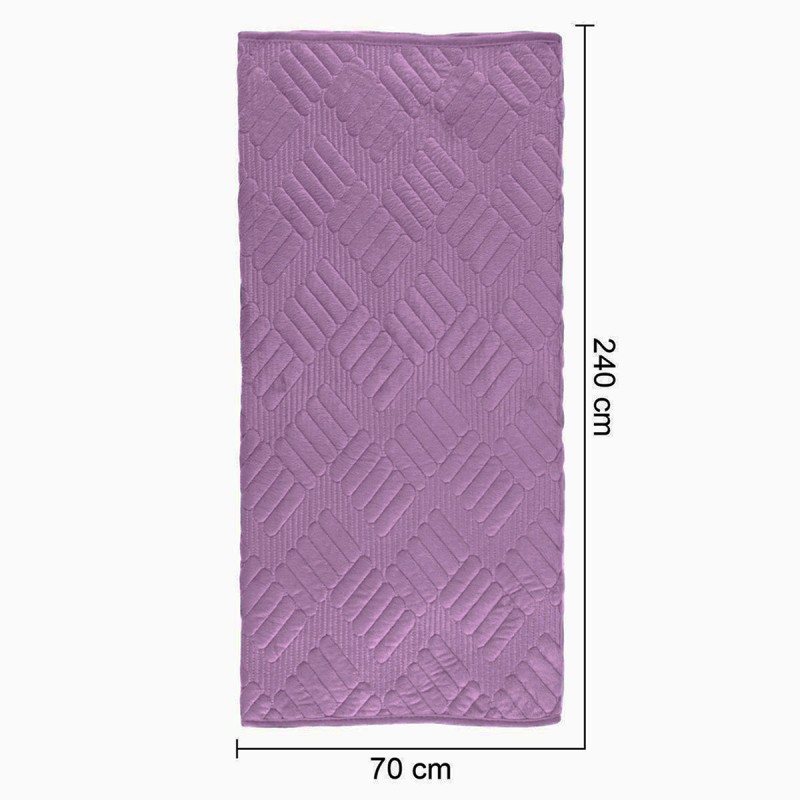 Cuvertura Canapea, Naimeed D4896L, 70x240cm, poliester, pufoasa, matlasata, Mov Cuvertura Canapea, Naimeed D4896L, 70x240cm, poliester, pufoasa, matlasata, Mov