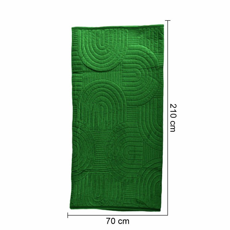 Cuvertura Canapea, Naimeed D4900M, 70x210cm, poliester, pufoasa, matlasata, Verde Cuvertura Canapea, Naimeed D4900M, 70x210cm, poliester, pufoasa, matlasata, Verde