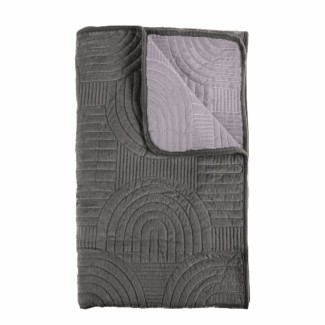 Cuvertura Canapea, Naimeed D4902L, 70x240cm, poliester, pufoasa, matlasata, Gri Inchis Cuvertura Canapea, Naimeed D4902L, 70x240cm, poliester, pufoasa, matlasata, Gri Inchis