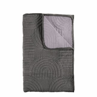 Cuvertura Canapea, Naimeed D4902M, 70x210cm, poliester, pufoasa, matlasata, Gri Inchis Cuvertura Canapea, Naimeed D4902M, 70x210cm, poliester, pufoasa, matlasata, Gri Inchis