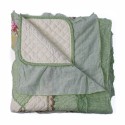 Cuvertura Canapea, Naimeed D4904L, 70x240cm, poliester, pufoasa, matlasata,cu model floral Verde Deschis