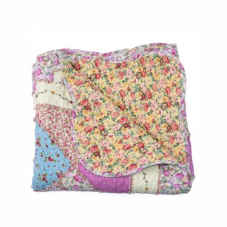 Cuvertura Canapea, Naimeed D4905M, 70x210cm, poliester, pufoasa, matlasata,cu model floral Roz Cuvertura Canapea, Naimeed D4905M, 70x210cm, poliester, pufoasa, matlasata,cu model floral Roz