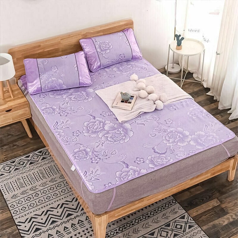 Set lenjerie pat dublu, latime 180cm, Naimeed D4912, Mov Set lenjerie pat dublu, latime 180cm, Naimeed D4912, Mov
